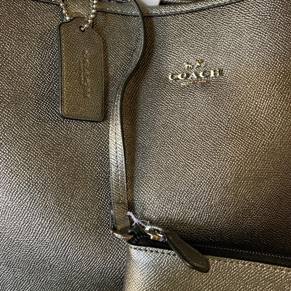 ‼️SOLD‼️RARE COACH REVERSIBLE BLK/SILVER SET BNWT - Picture 12 of 16